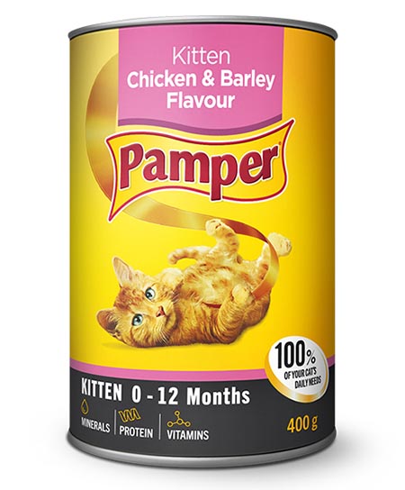 Pampers sale kitten food