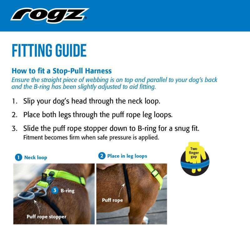 Rogz Utility StopPull Dog Harness Black PetBabies