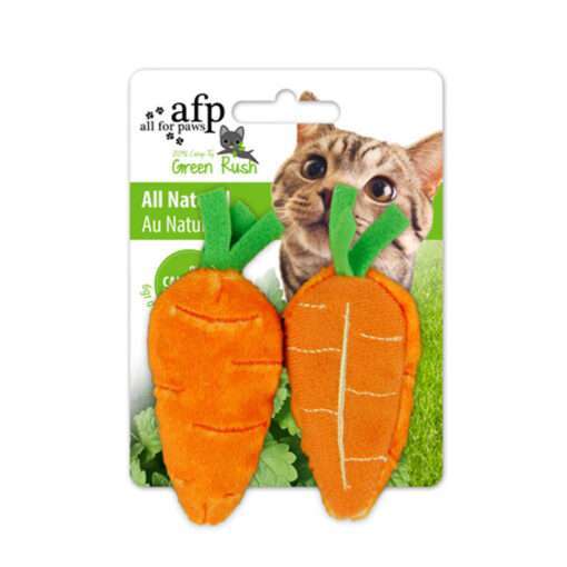 AFP Cat Toy Green Rush All Natural Carrots - Orange - Image 2