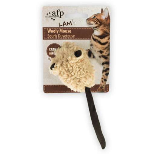 AFP Cat Toy Lambswool Wooly Mouse (with sound chip) - Image 2