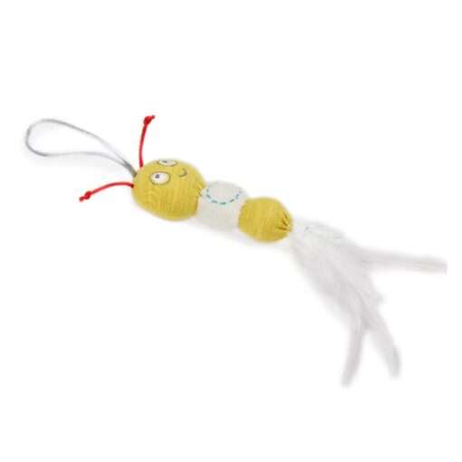 AFP Cat Toy Kitty Feather Caterpillar - Yellow - Image 2