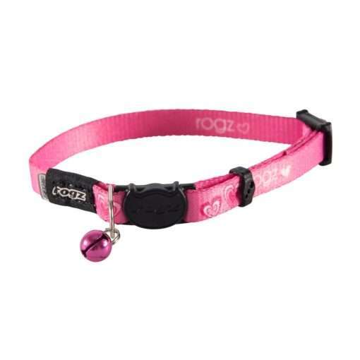 Rogz KiddyCat Collar - Pink Hearts Design