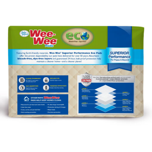 Wee Wee Eco Dog Training Pads - Standard 56x58cm - 50pack - Image 2