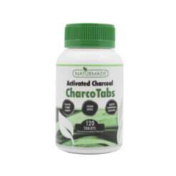 Naturmade Charco Tabs 125mg - 120 Tabs Activated Charcoal