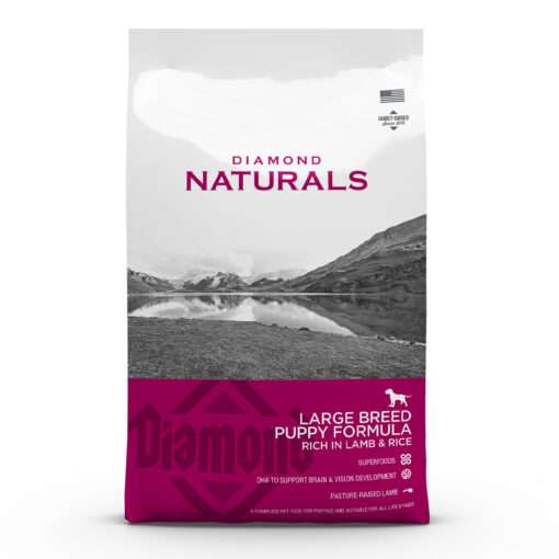 Diamond Naturals Rich in Lamb and Rice | Large Breed Puppy Formula
