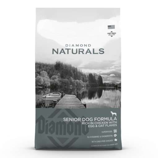 Diamond Naturals Rich in Chicken with Eggs and Oat Flakes | Senior Dog Formula