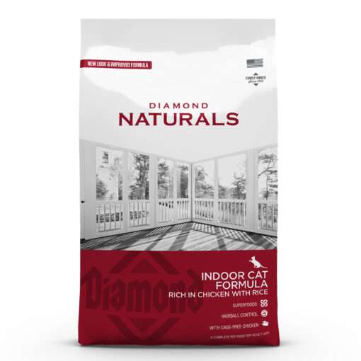 Diamond Naturals Rich in Chicken with Rice | Indoor Cat Formula