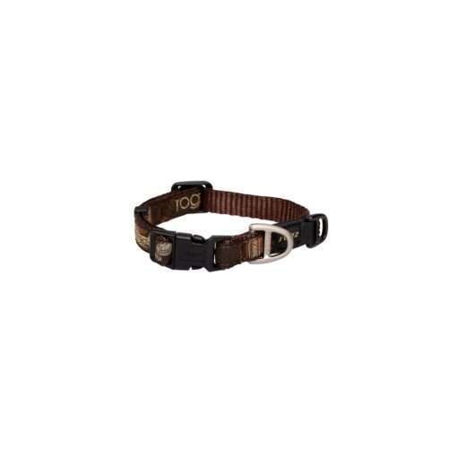 Rogz Fancy Dress Dog Collar Classic - Mocha Bone