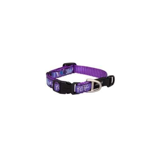 Rogz Fancy Dress Dog Collar Classic - Purple Forest