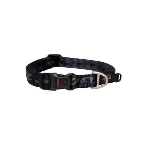 Rogz Alpinist Dog Collar Classic - Black Rogz