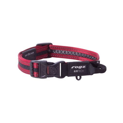 Rogz Dog AirTech Classic Collar - Rock Red