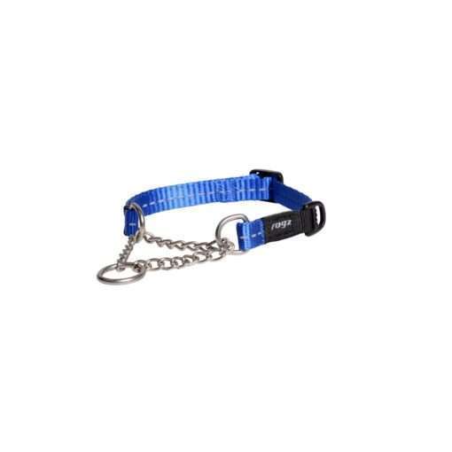 Rogz Utility Dog Collar Control Chain - Blue