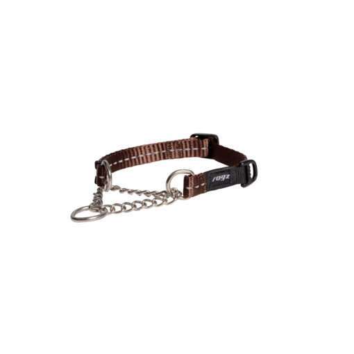 Rogz Utility Dog Collar Control Chain - Brown