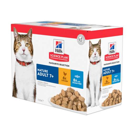 Hill's SP Mature Adult 7+ Wet Cat Food 12 x 85g