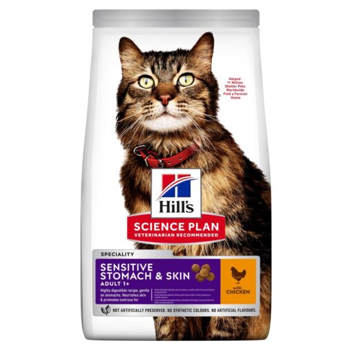 Hill's SP Sensitive Stomach & Skin Adult Cat Food | Chicken 7kg