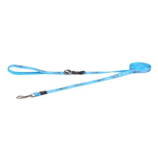 Rogz Fancy Dress Dog Lead Classic - Turquoise Paw