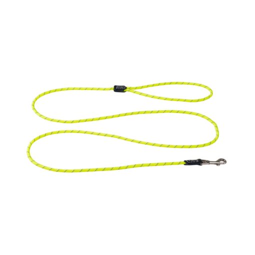 Rogz Rope Dog Lead Classic - Dayglo Yellow