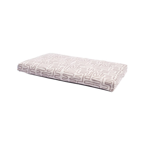 Rogz Retro Flat Rectangular Bed - Stone Maize