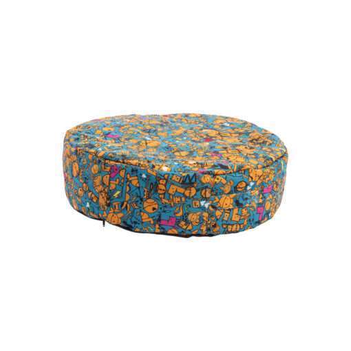 Rogz Retro Flat Round Bed - Electric Emerald