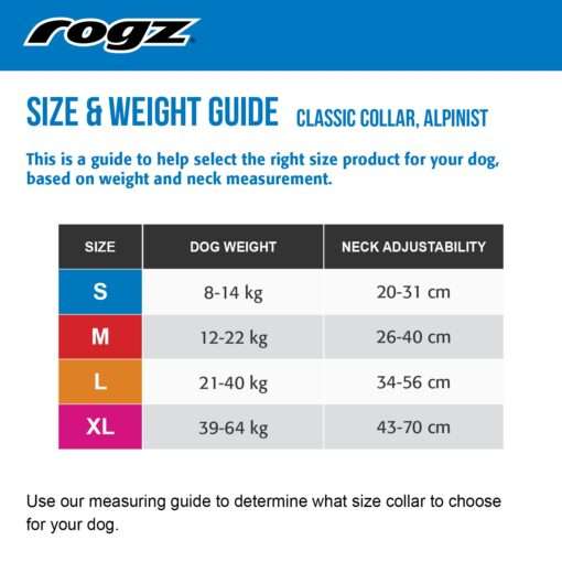 Rogz Alpinist Dog Collar Classic - Black Rogz - Image 2
