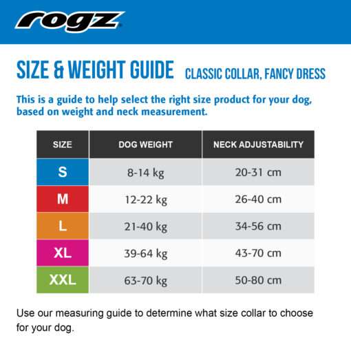 Rogz Fancy Dress Dog Collar Classic - Mocha Bone - Image 2
