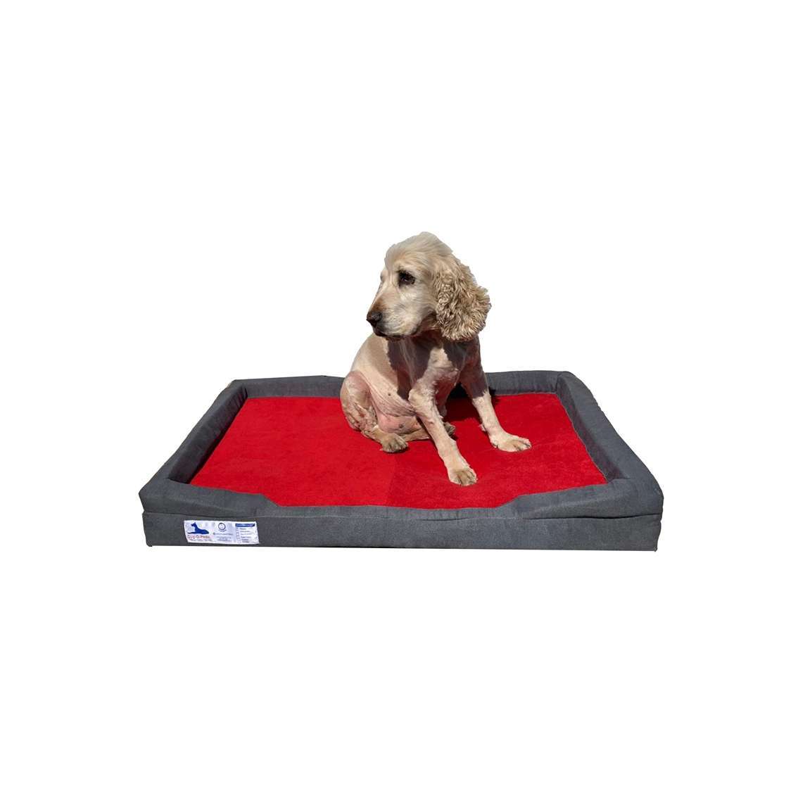 Dog-o-Pedic Orthopedic Throne Memory Foam Mattress | Red - Image 2
