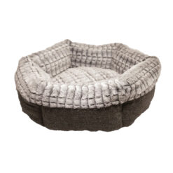 Rosewood Pet Bedding Tweed & Plush Round Cat Bed