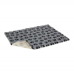 Petlife Vetbed Non-Slip Mat - Grey with Black Paws