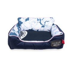 Dog's Life Flower Illustration Couch Napper Navy