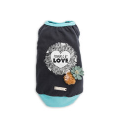 Dog's Life Powered By Love Flowers Summer Tee - Navy