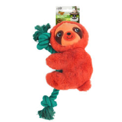 AFP Dog Toy Rope Cuddle Sloth - Red