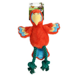 AFP Dog Toy Jungle Parrot - Red